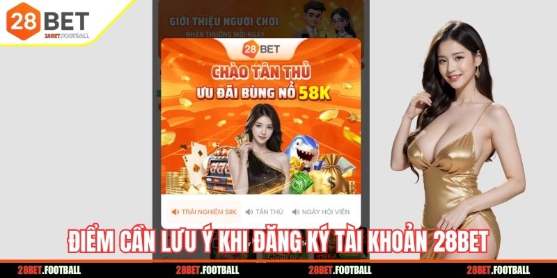 Điểm cần chú ý để thao tác tạo tài khoản thành công